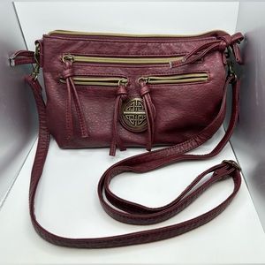 Stone Mountain Crossbody Bag Purse Maroon
